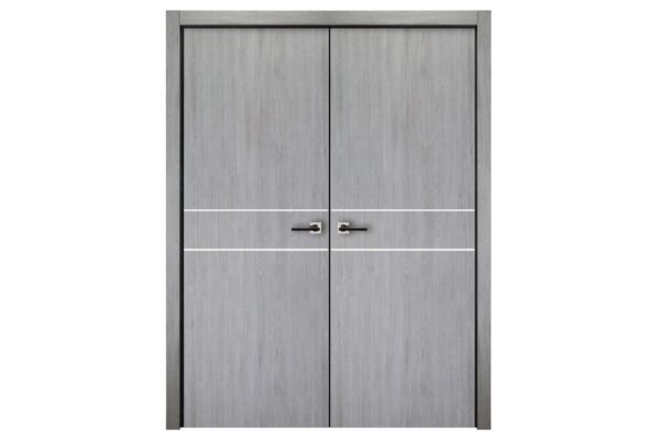 Italia Flush 08 Light Grey Laminate Interior Door - Image 2