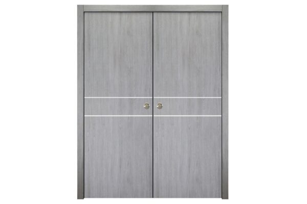 Italia Flush 08 Light Grey Laminate Interior Door - Image 4