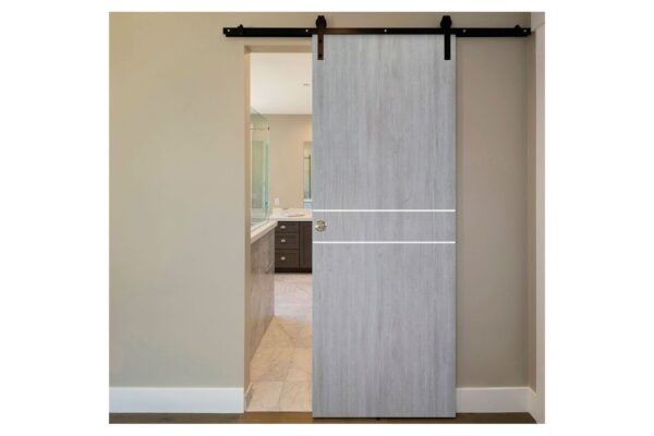 Italia Flush 08 Light Grey Laminate Interior Door - Image 5