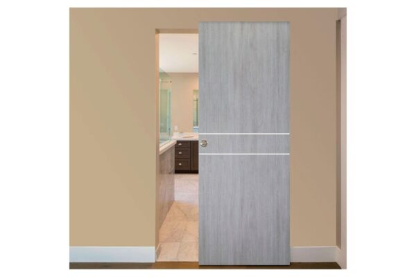 Italia Flush 08 Light Grey Laminate Interior Door - Image 6