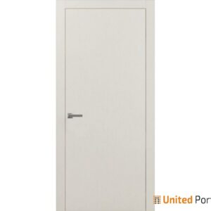 Modern Solid Interior Door with Handle | Planum 0010 Patina Antiqe 18" x 80" | Single Regural Panel Frame Trims | Bathroom Bedroom Sturdy Doors